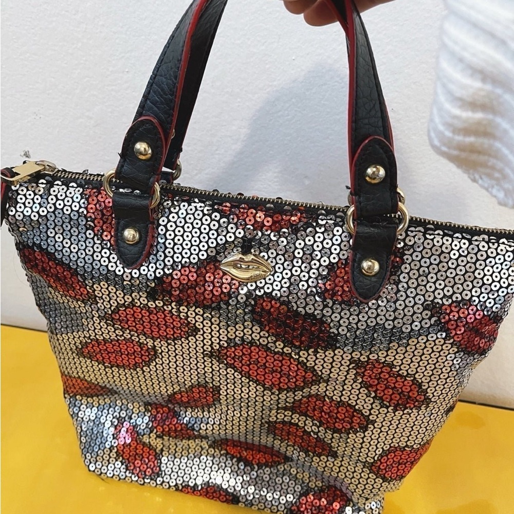 Vintage Juicy Couture Sequins Lips Handbag